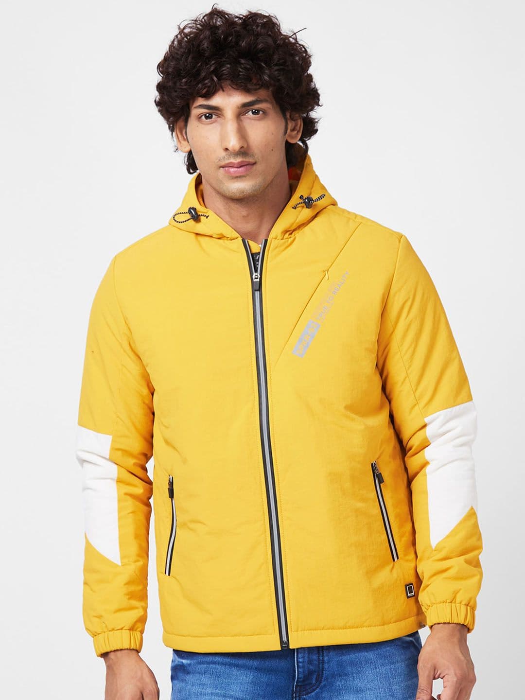 SPYKAR Hooded Zip Detail Tailored Jacket - view 1