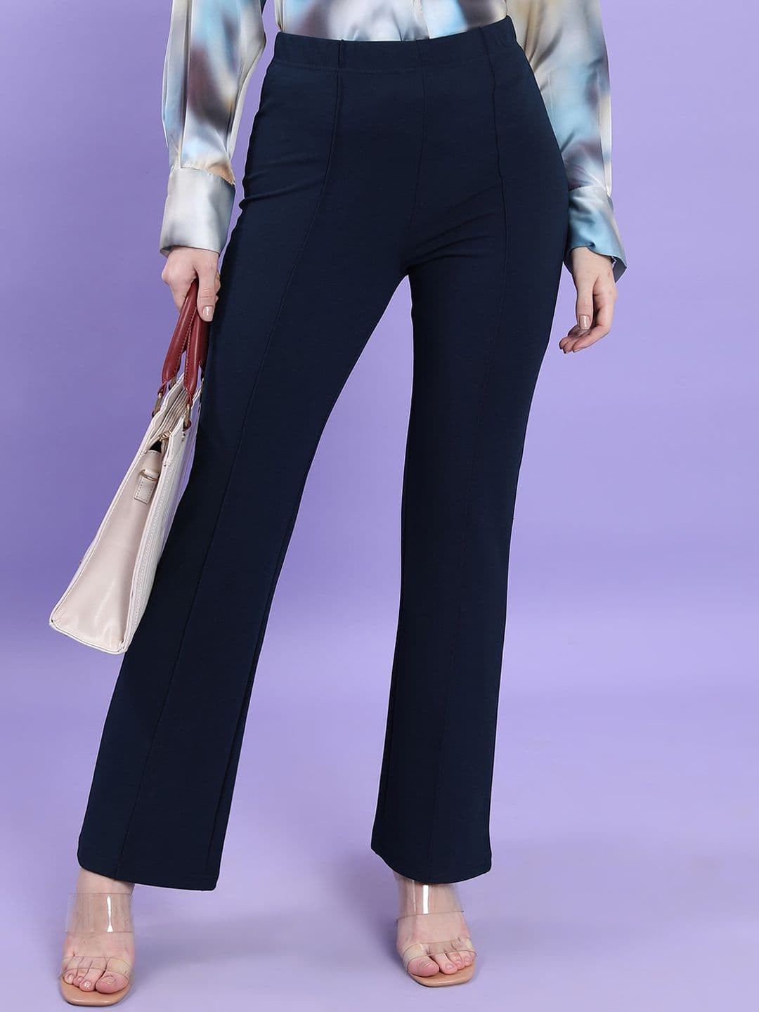CHIC BY TOKYO TALKIES Women High-Rise Pleated Trousers - view 1