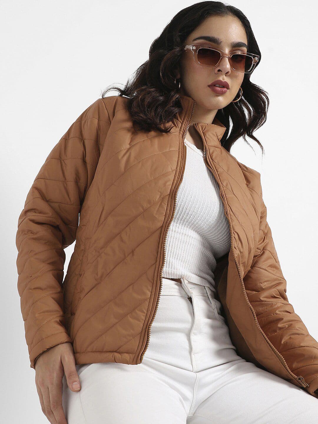 PINACOLADA Striped Windcheater Padded Jacket - view 1