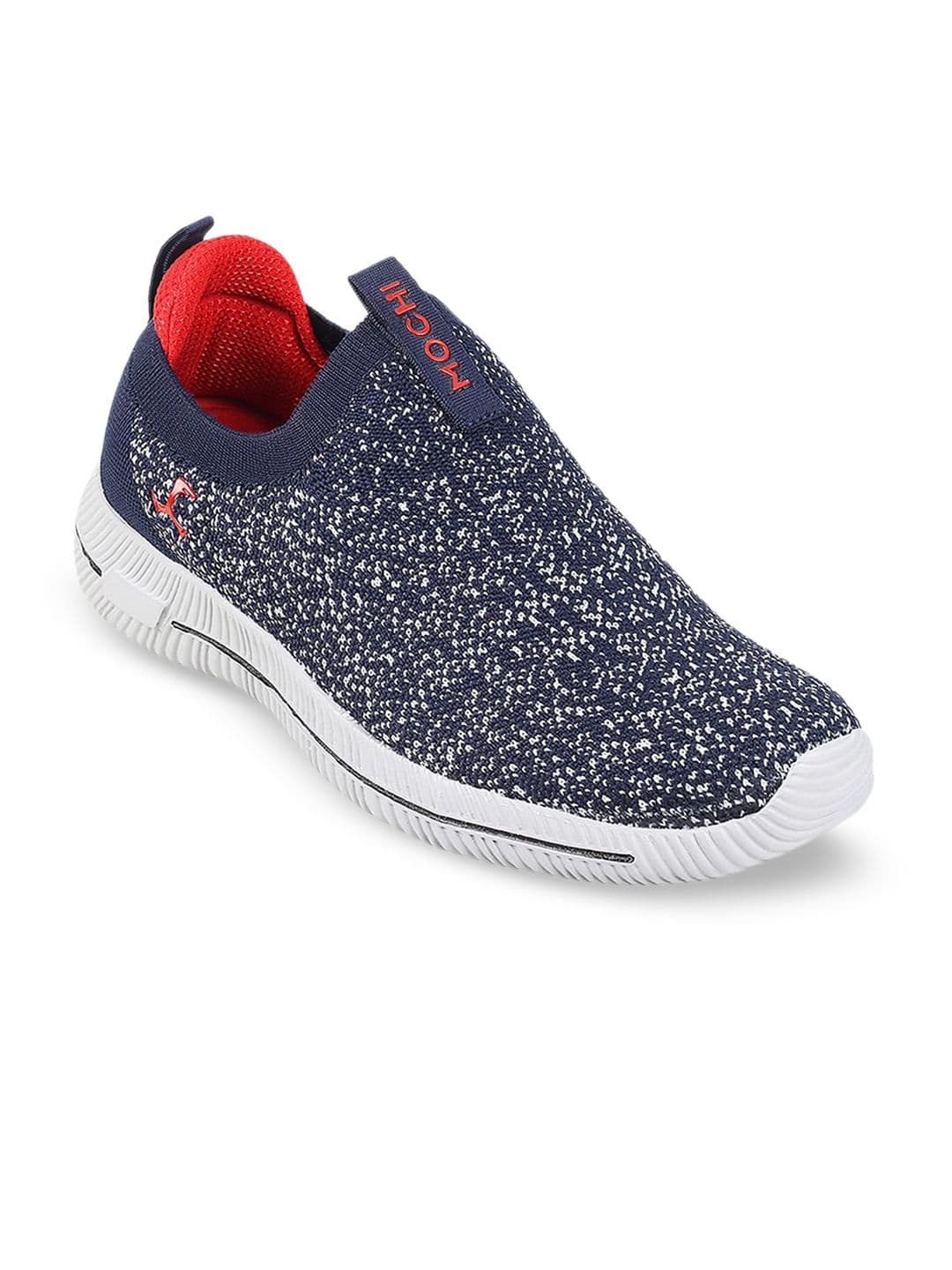 Mochi Men Printed Comfort Insole Contrast Sole Slip-On Sneakers - view 1