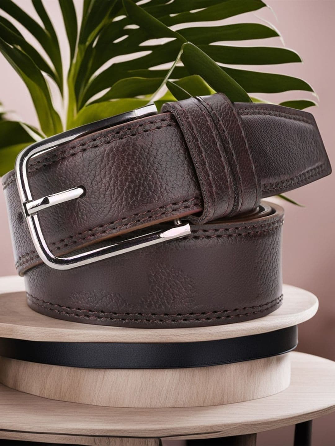 Roadster Men Textured Formal Belt - view 1
