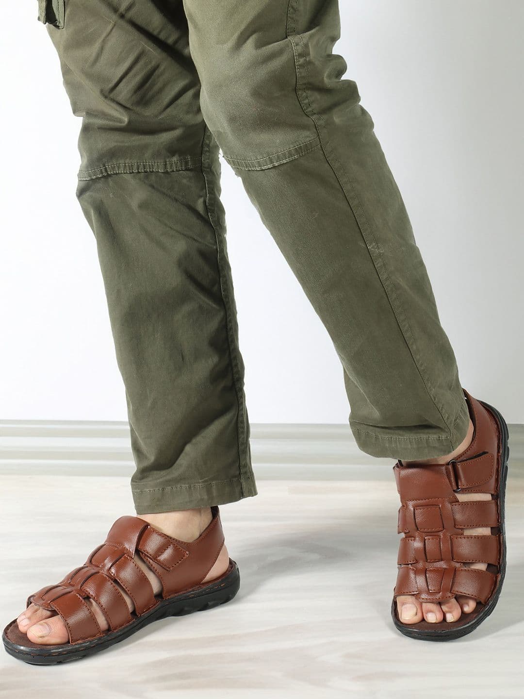 Carlton London Men Perforated Comfort Sandals - view 1