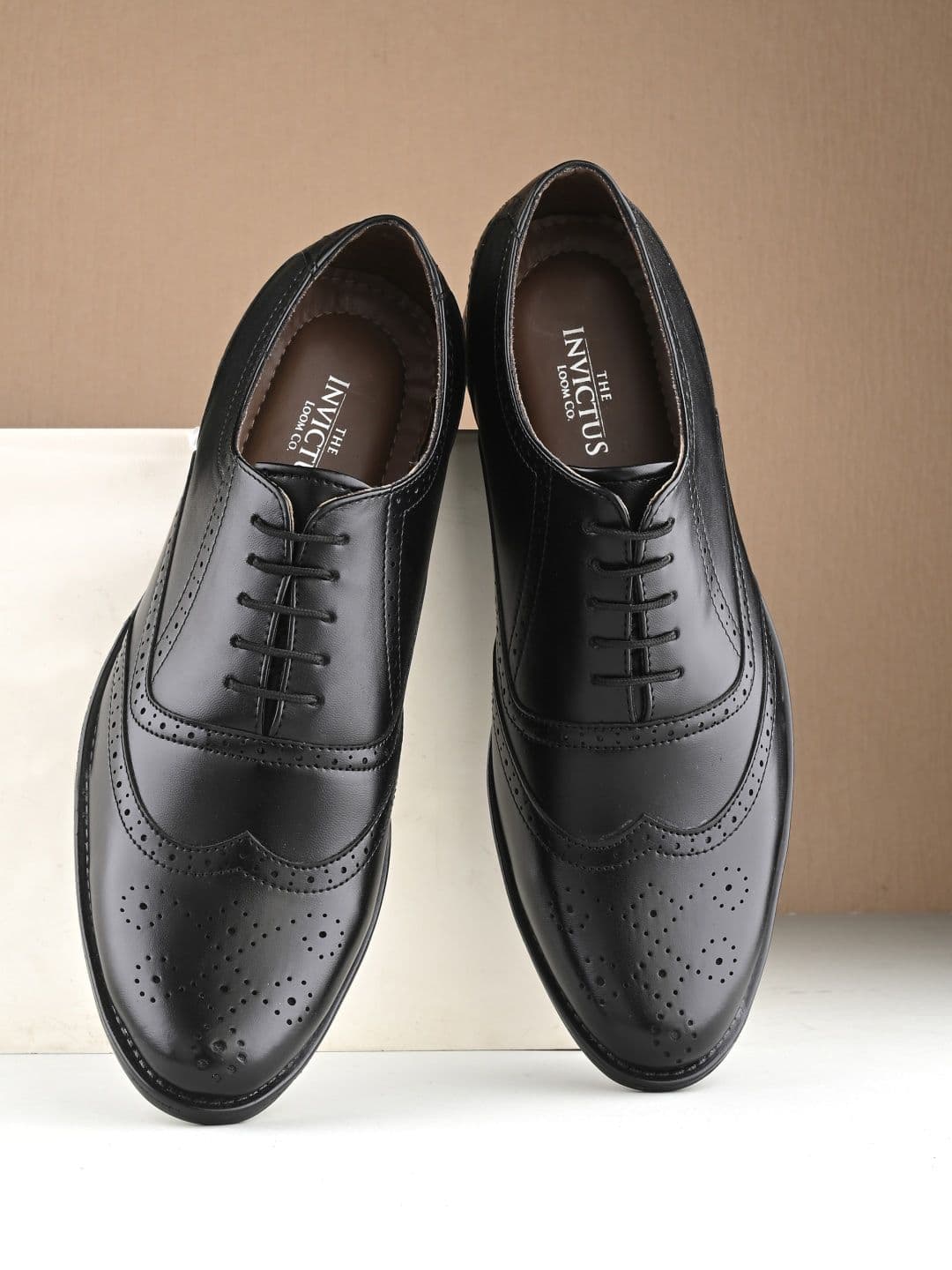 INVICTUS Men Textured Formal Brogues - view 1