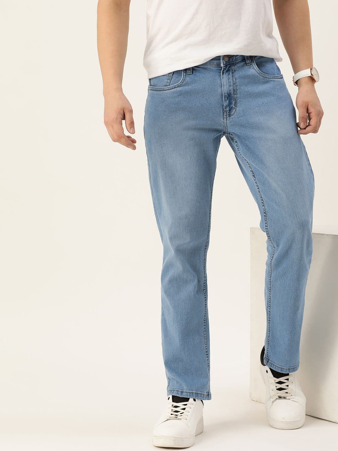 Mast & Harbour Men Smart Light Fade Stretchable Jeans - view 1