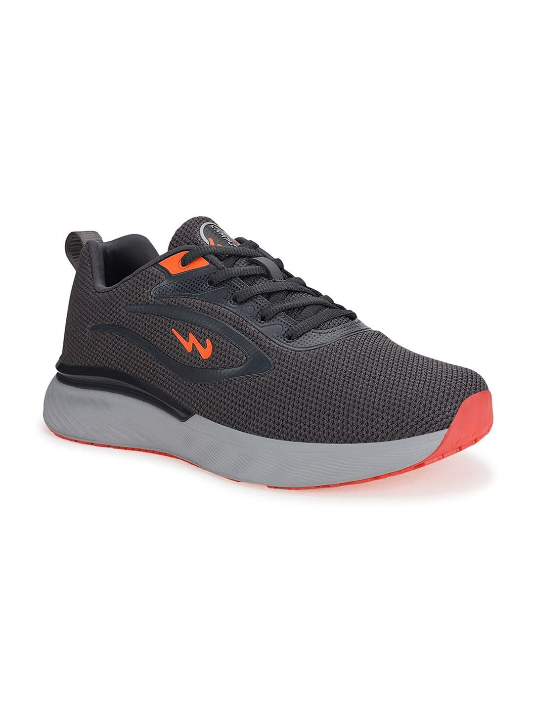 Campus Silas Men Grey Mesh Lightweight & Breathable Running Sports Shoes - view 1