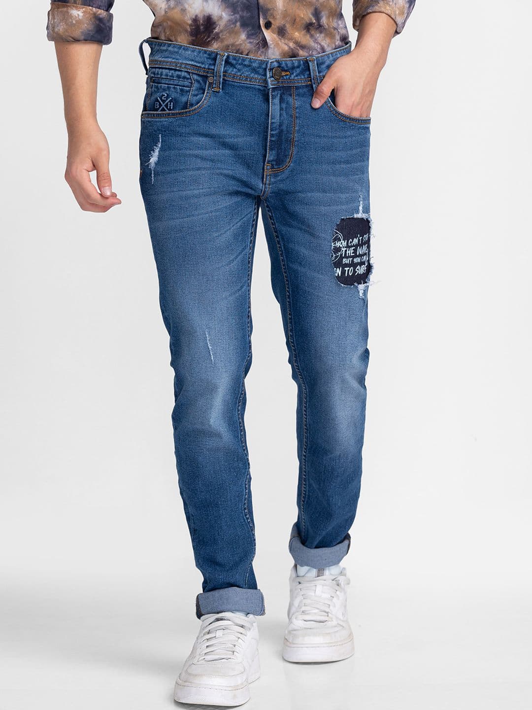 Being Human Men Clean Look Light Fade Denim Super Skinny Fit Jeans - view 1