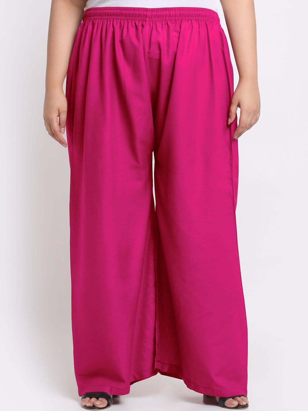 Trend Level Plus Size Flared Ethnic Palazzos - view 1