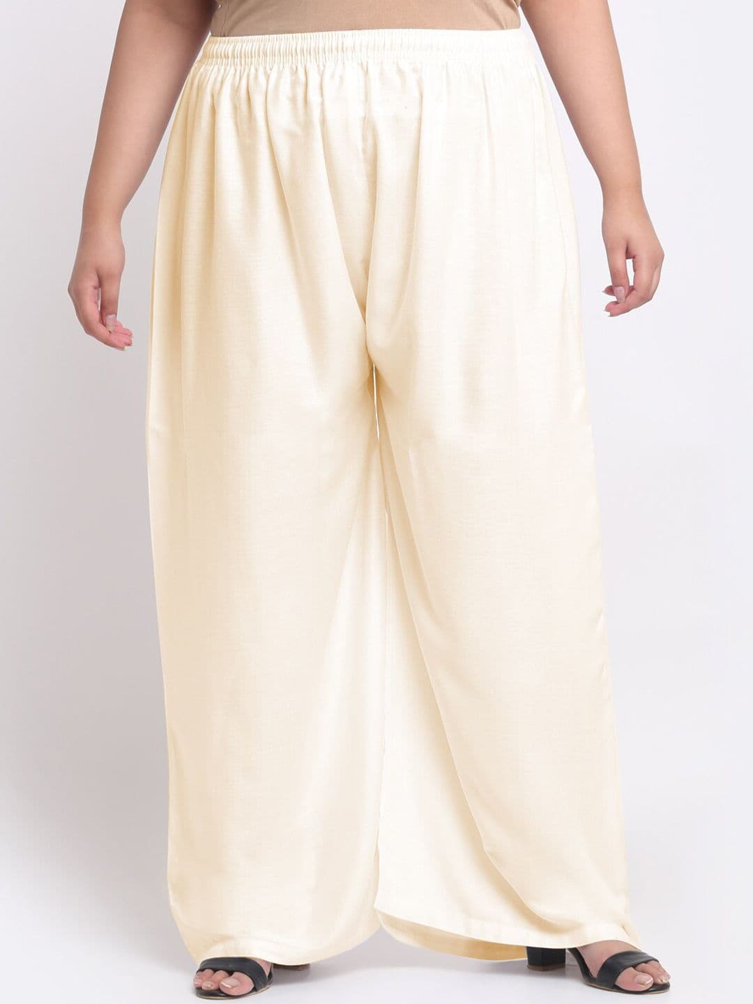Trend Level Plus Size Flared Ethnic Palazzos - view 1