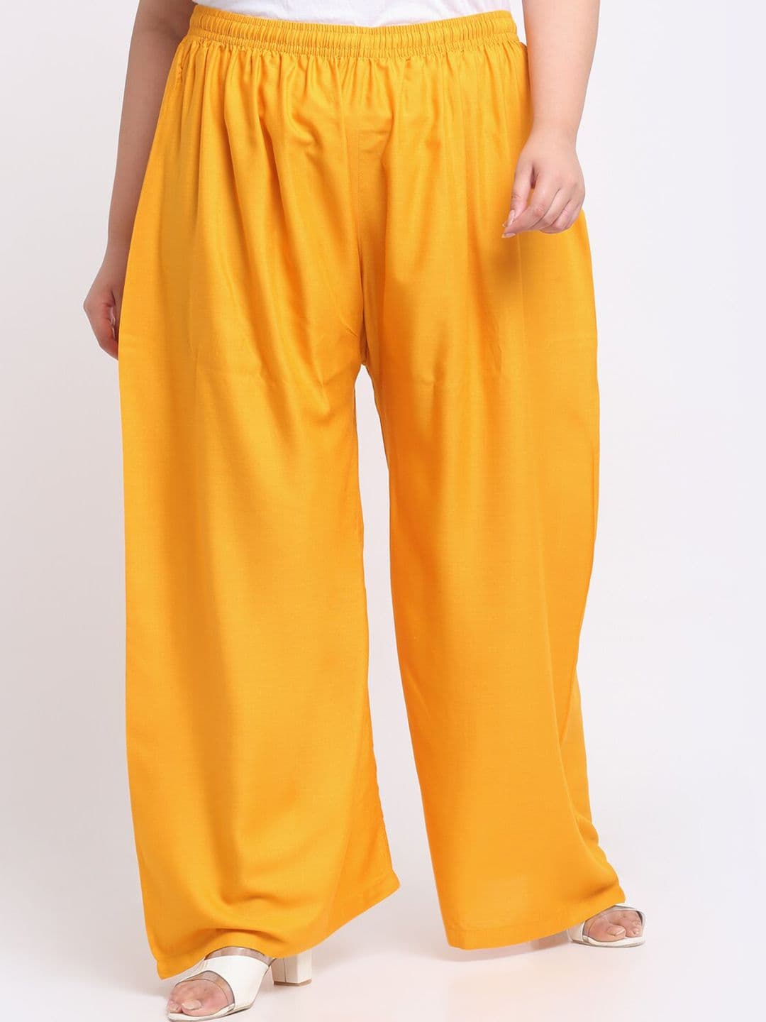 Trend Level Plus Size Flared Ethnic Palazzos - view 1