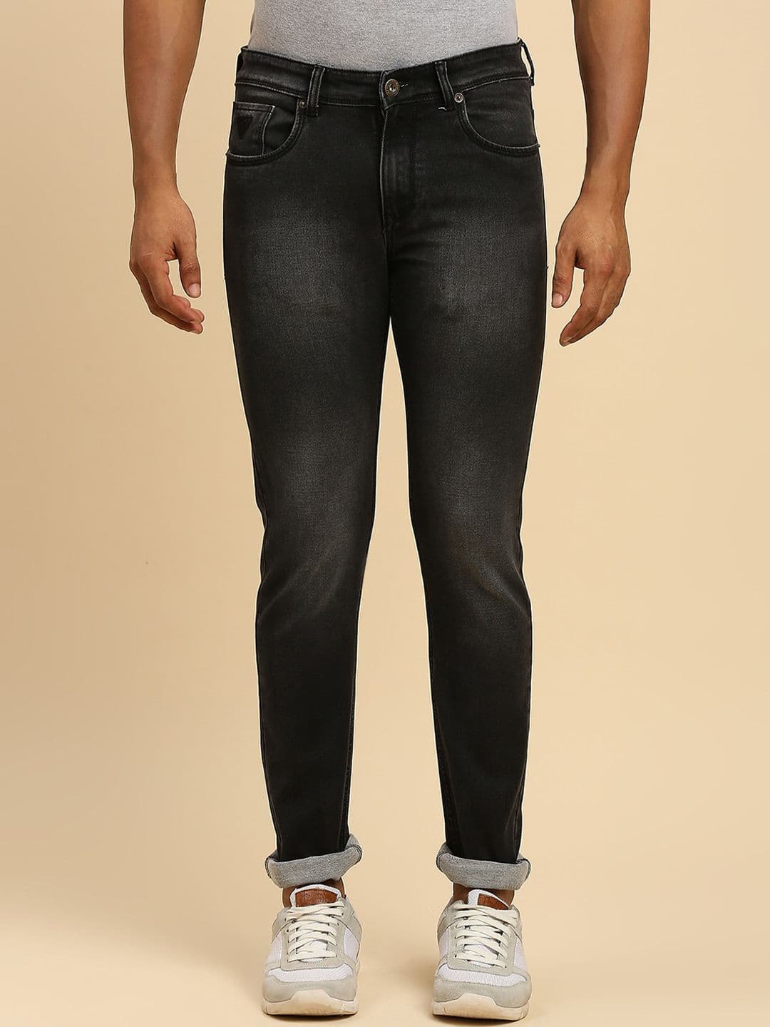 HJ HASASI Men Mid-Raise Slim Fit Clean Look Heavy Fade Stretchable Jeans - view 1