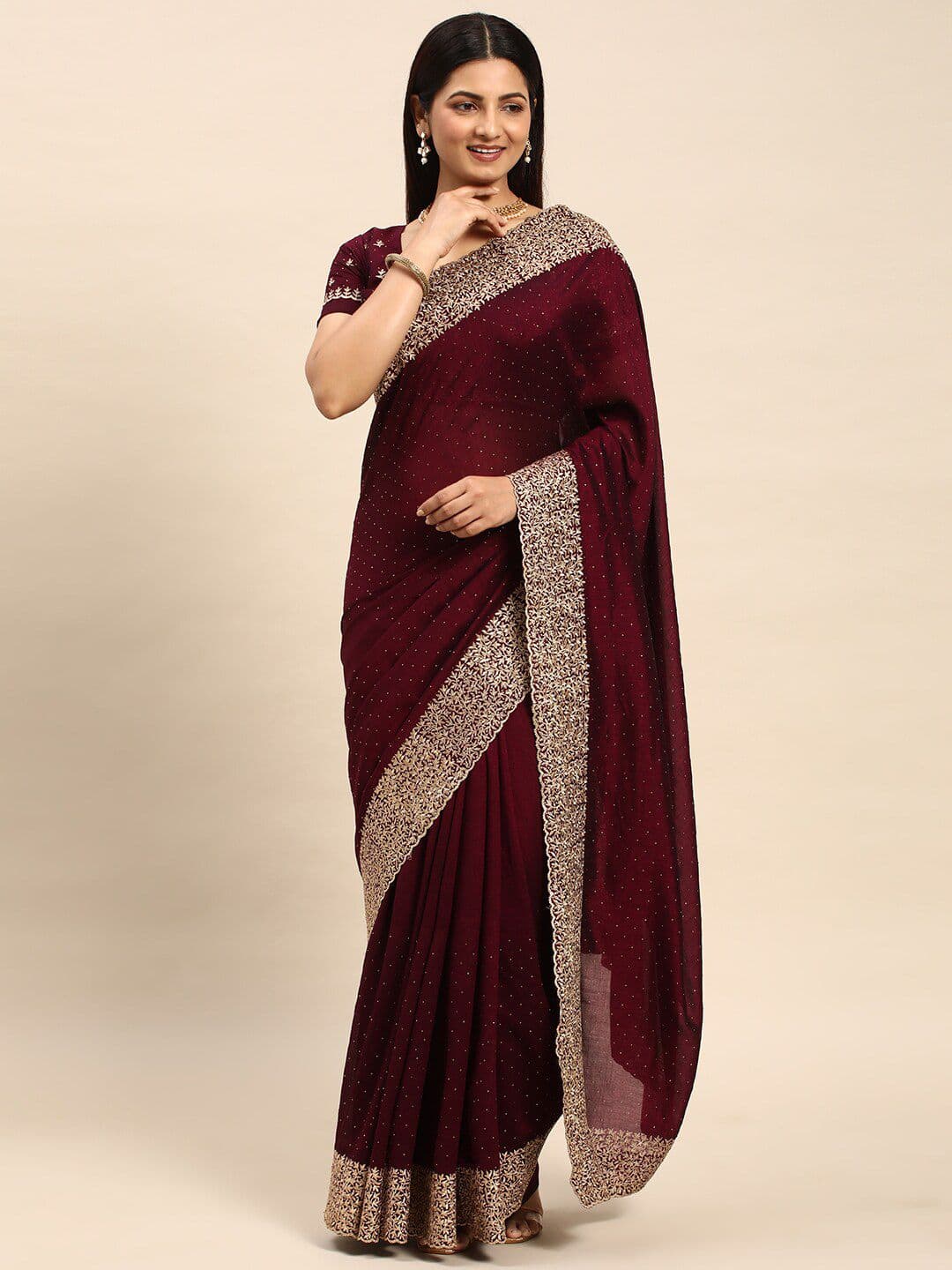 kasee Embellished Embroidered Saree - view 1
