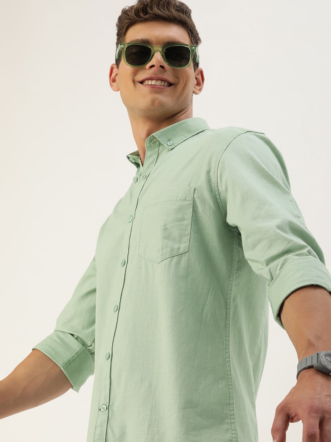 Mast & Harbour Men Standard Opaque Casual Shirt - view 1