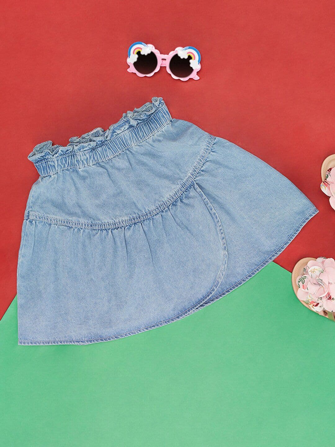 Pantaloons Junior Girls Cotton Flared Skirts - view 1