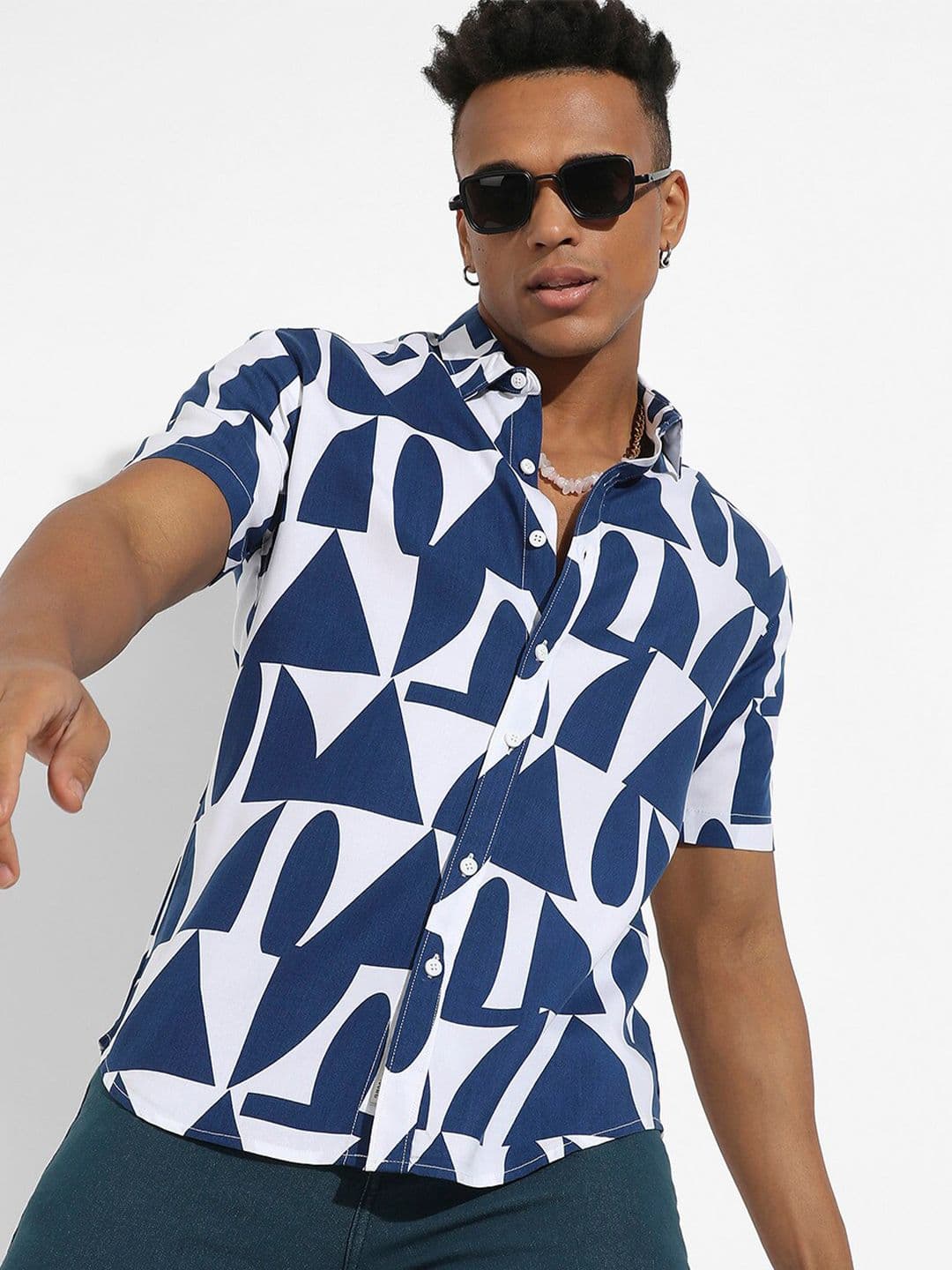 CAHOOT Classic Geometric Printed Casual Shirt - view 1