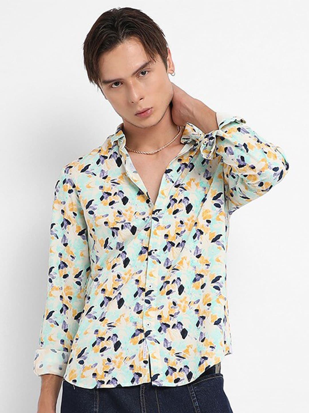 CAHOOT Classic Abstract Printed cotton Casual Shirt - view 1