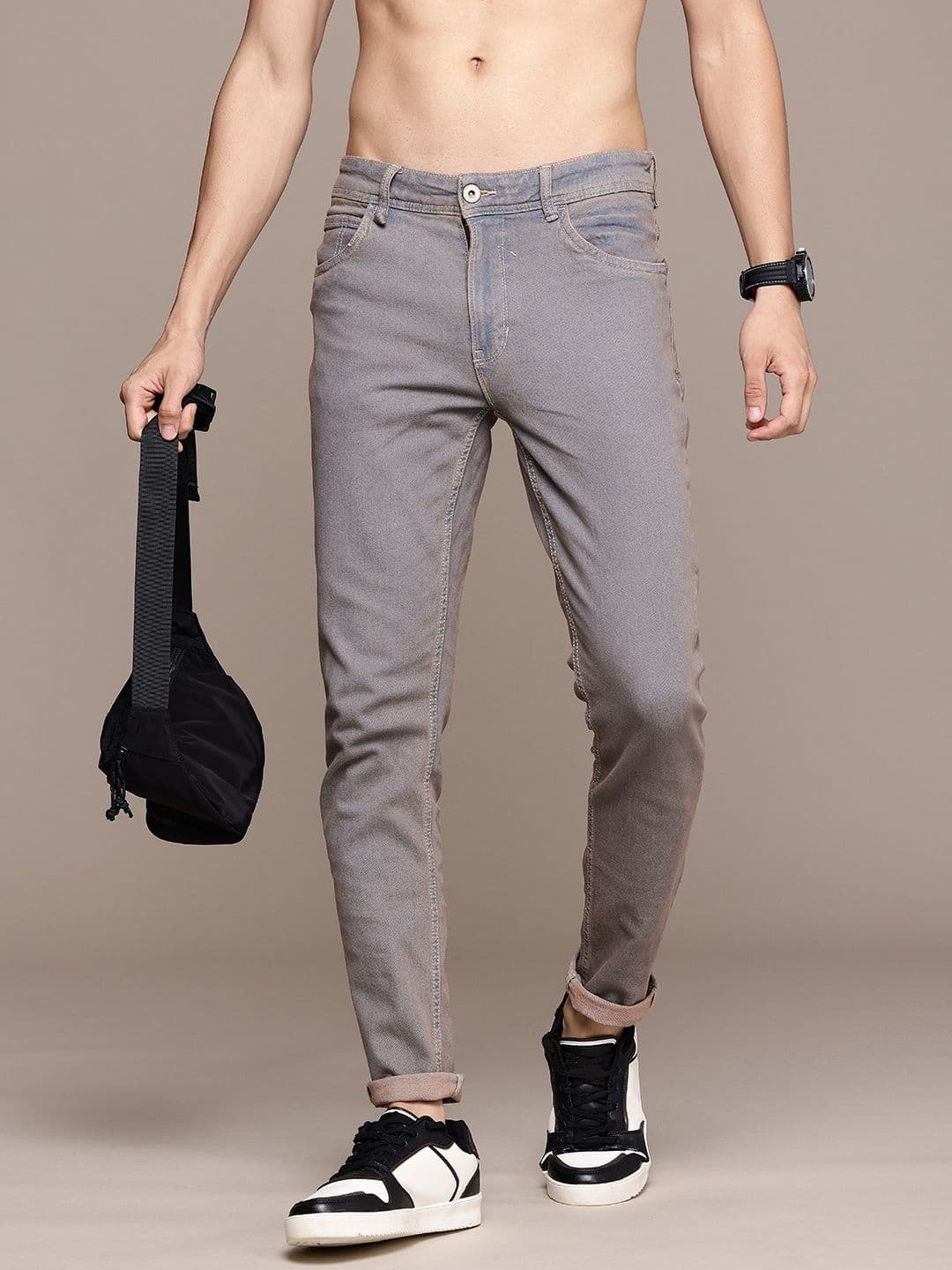 The Roadster Life Co. Men Slim Fit Heavy Fade Stretchable Jeans - view 1