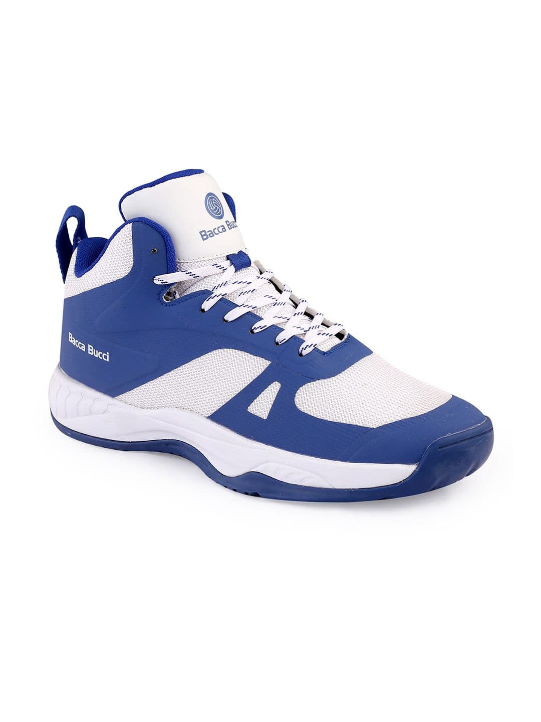 bacca bucci Men Blue Slamdunk Mid-Top Basketball Mesh Shoes - view 1