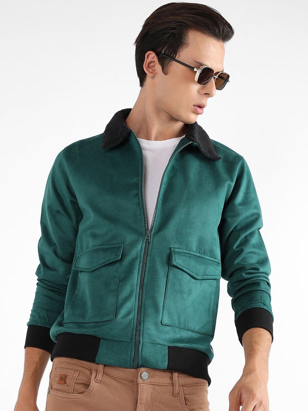 CAHOOT Green Windcheater Cotton Bomber Jacket - view 1