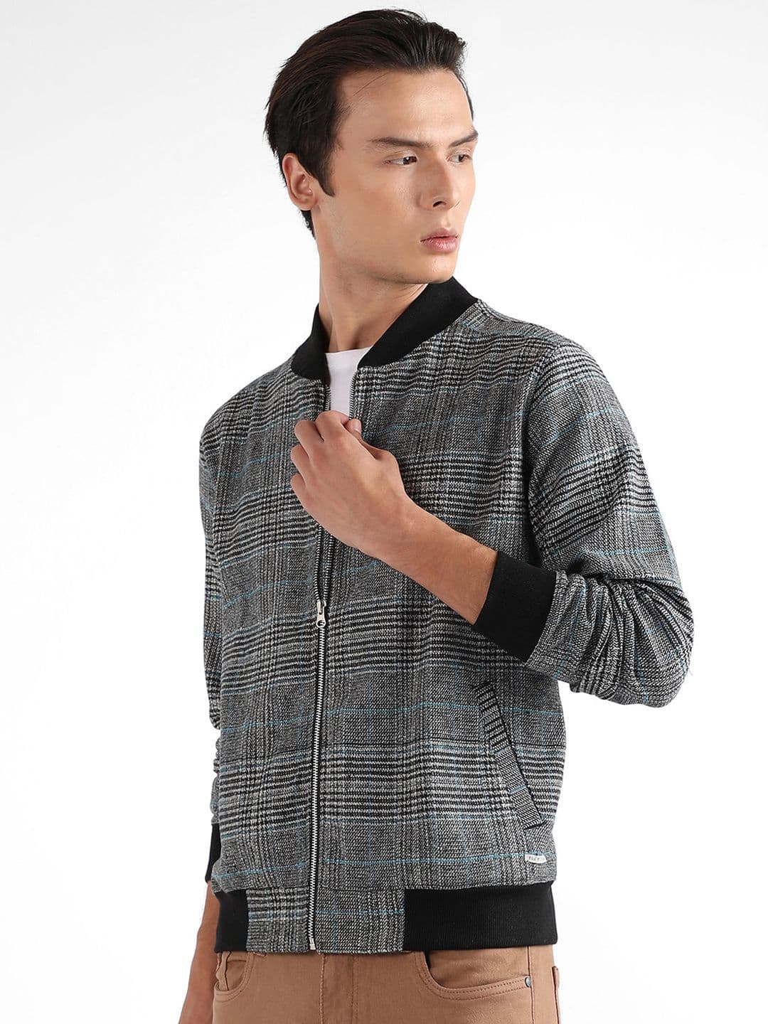 CAHOOT Checked Windcheater Cotton Bomber Jacket - view 1