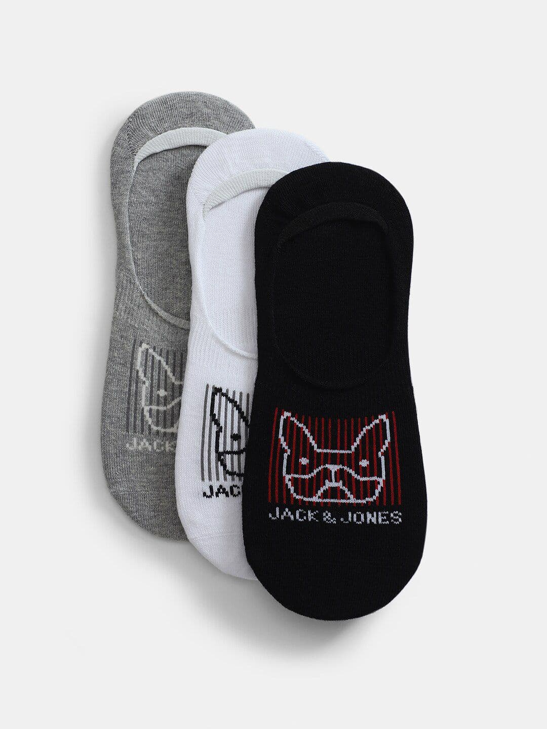 Jack & Jones Men Pack Of 3 Patterned Shoe Liners - view 1