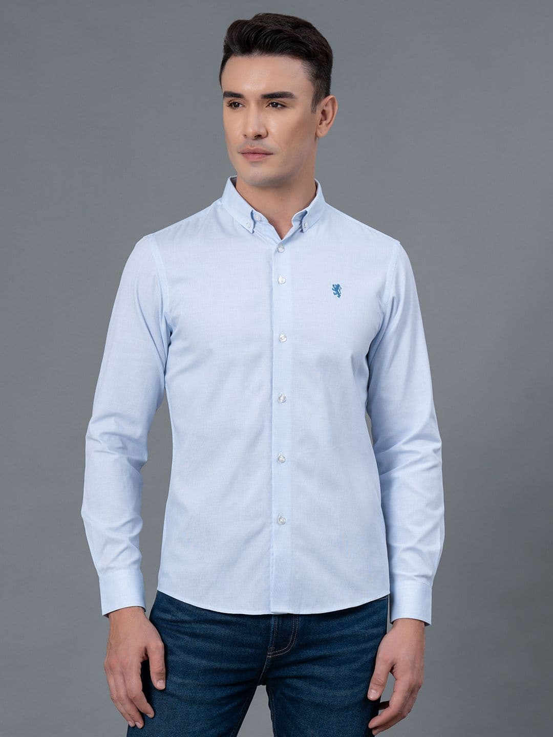 Red Tape Men Textured Dobby Shirt - view 1