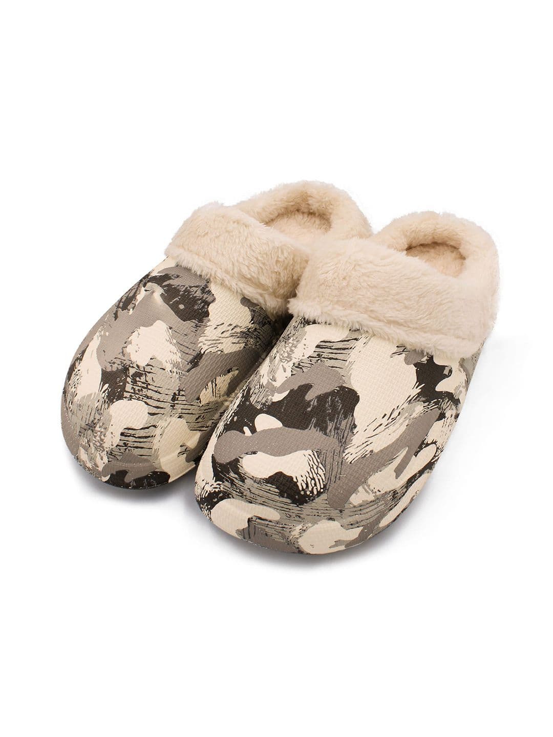 JENNA Men Printed Fur Room Slippers - view 1