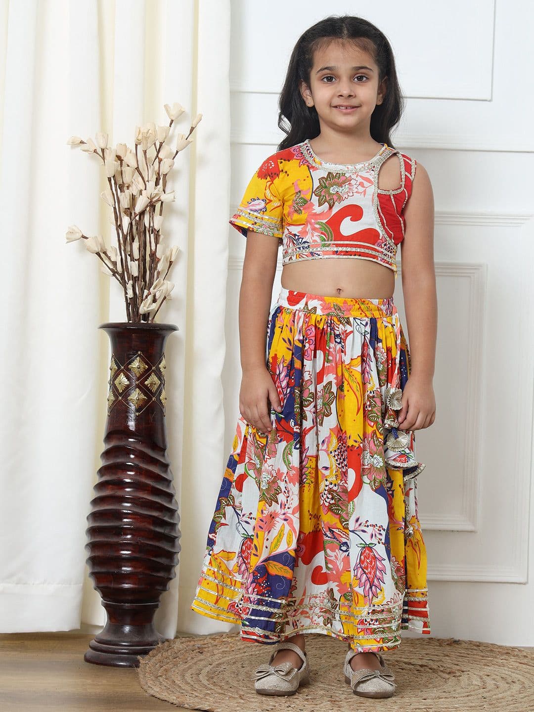 Readiprint Girls Floral Printed Ready to Wear Lehenga Choli - view 1