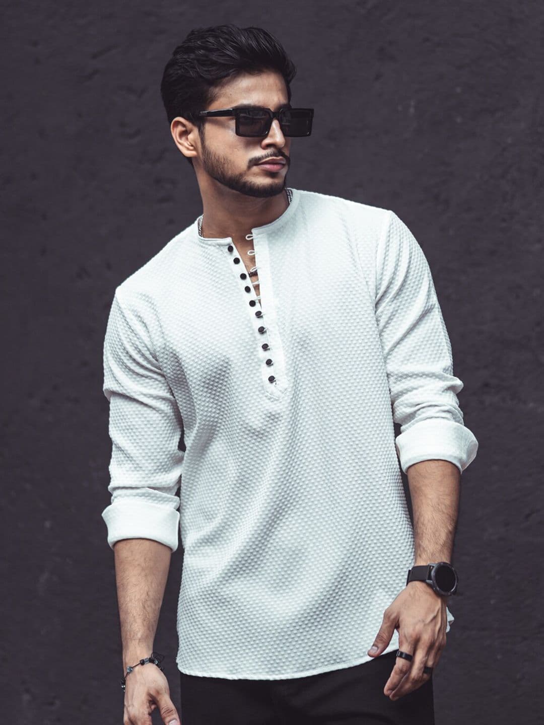 Powerlook Self Design Regular Casual Shirt - view 1