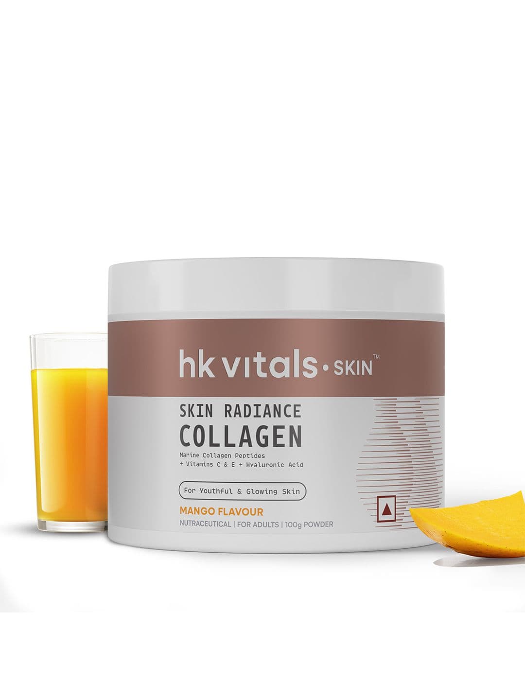 HK VITALS Skin Radiance Collagen Powder - Marine Collagen - Mango Flavour - 100g - view 1