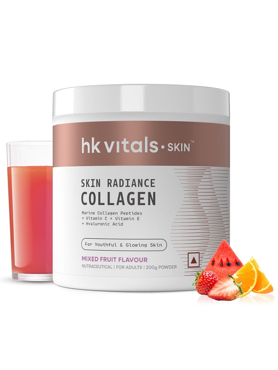 HK VITALS Skin Radiance Collagen Powder - Marine Collagen - Mixed Fruit Flavour - 200g - view 1