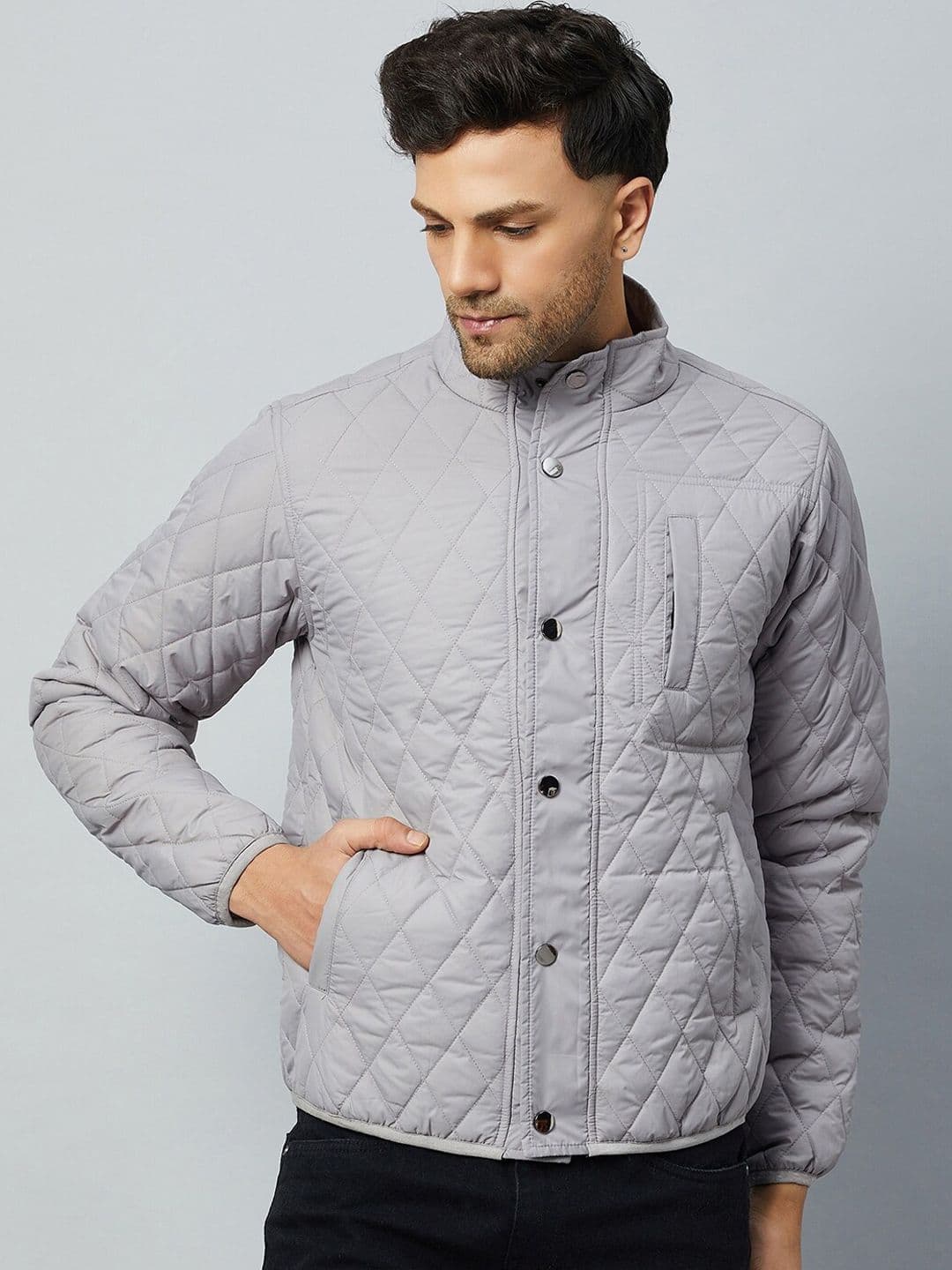 Club York Self Design Lightweight Quilted Jacket - view 1