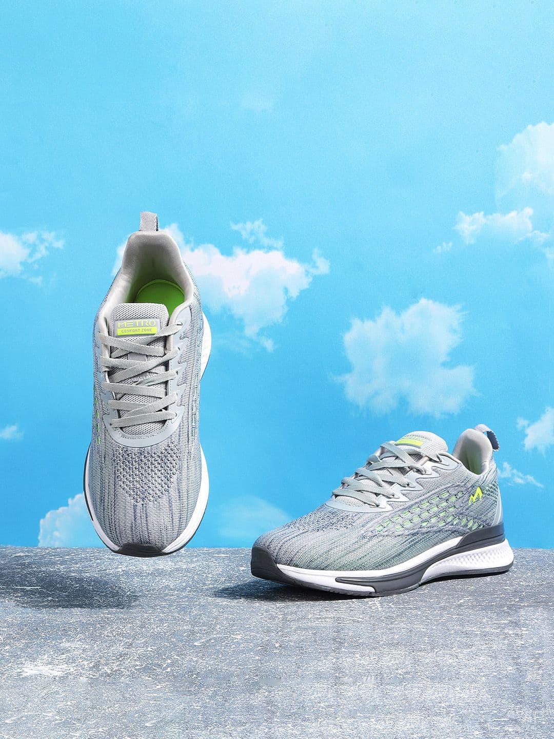 Metro Men Textile Walking Shoes - view 1