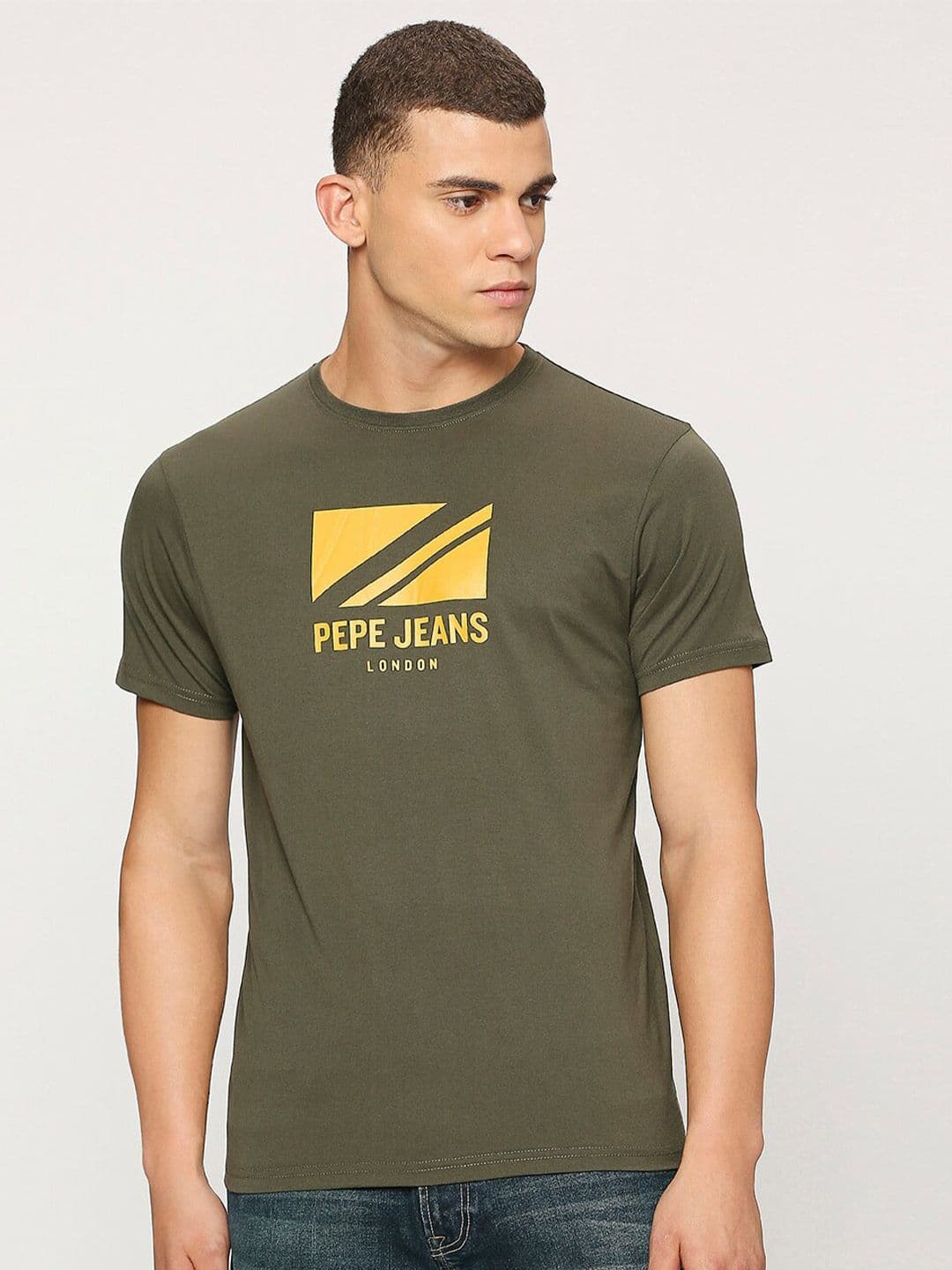 Pepe Jeans Typography Printed Round Neck Short Sleeve Slim Fit T-shirt - view 1