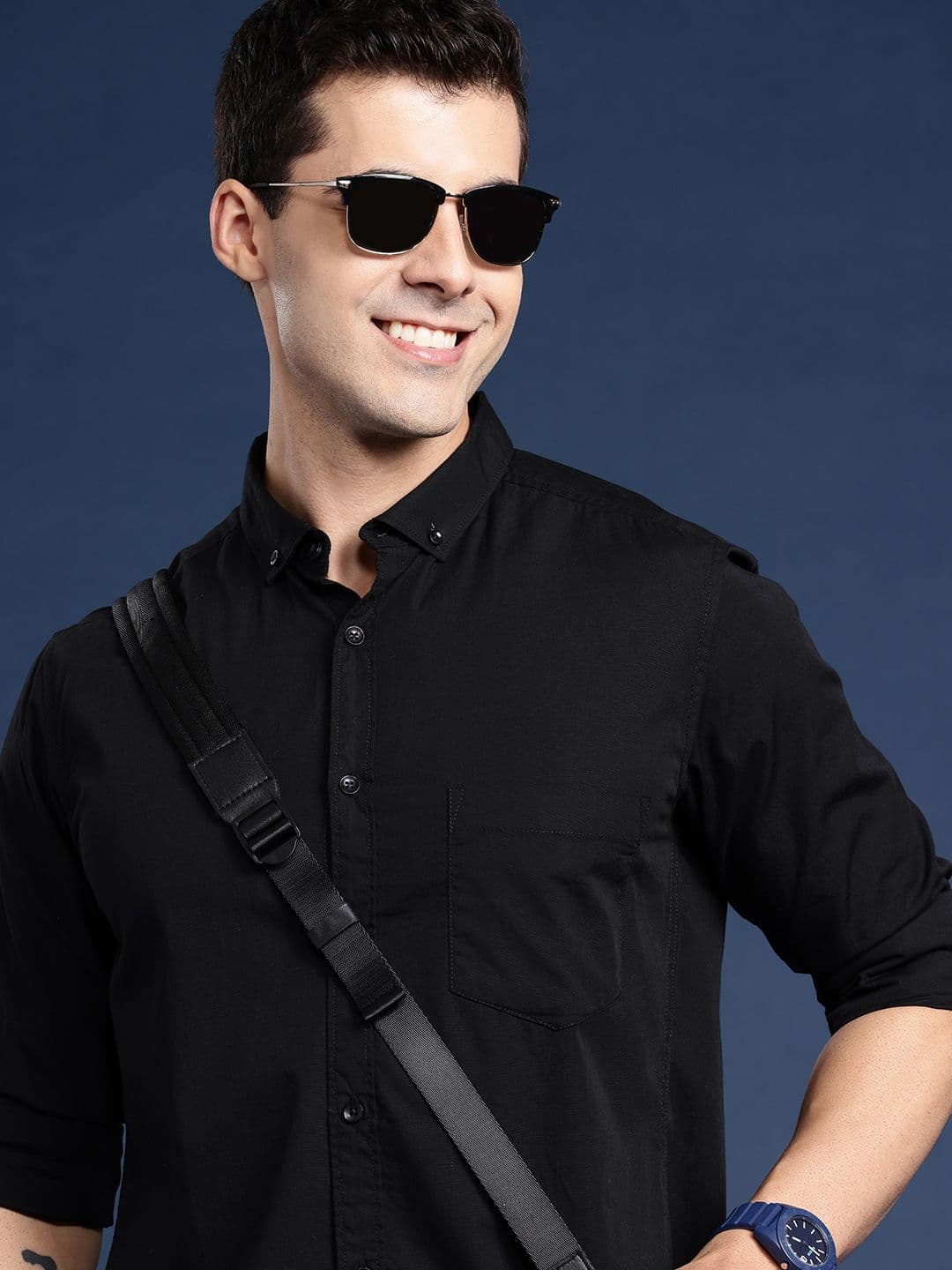 Mast & Harbour Men Solid Opaque Casual Shirt - view 1