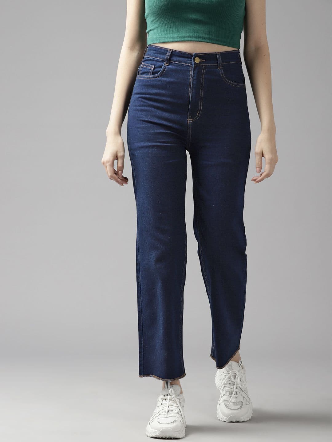 Roadster Women Straight Fit High-Rise Stretchable Jeans - view 1