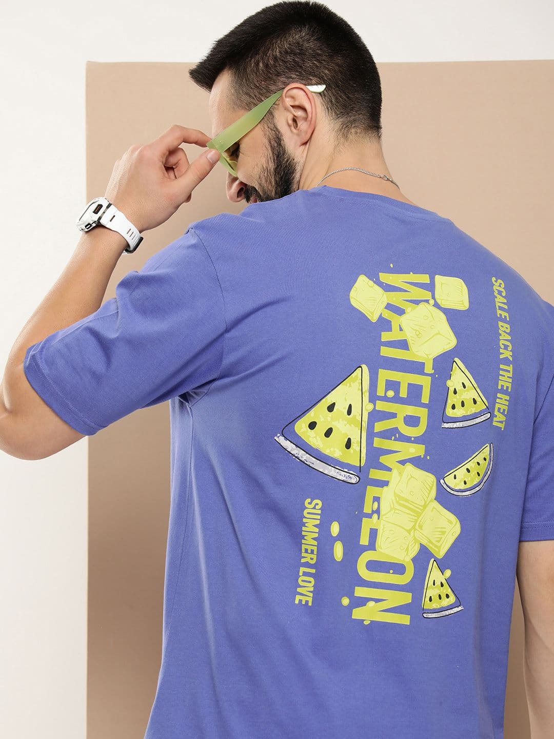 HERE&NOW Men Printed Pure Cotton T-shirt - view 1