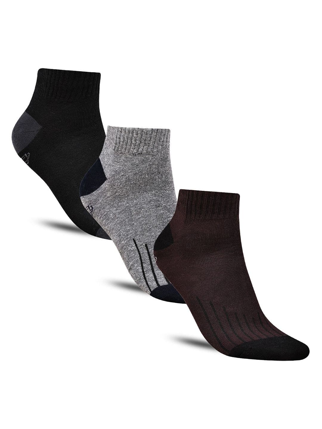 Dollar Socks Men Pack Of 3 Patterned Cotton Ankle-Length Socks - view 1