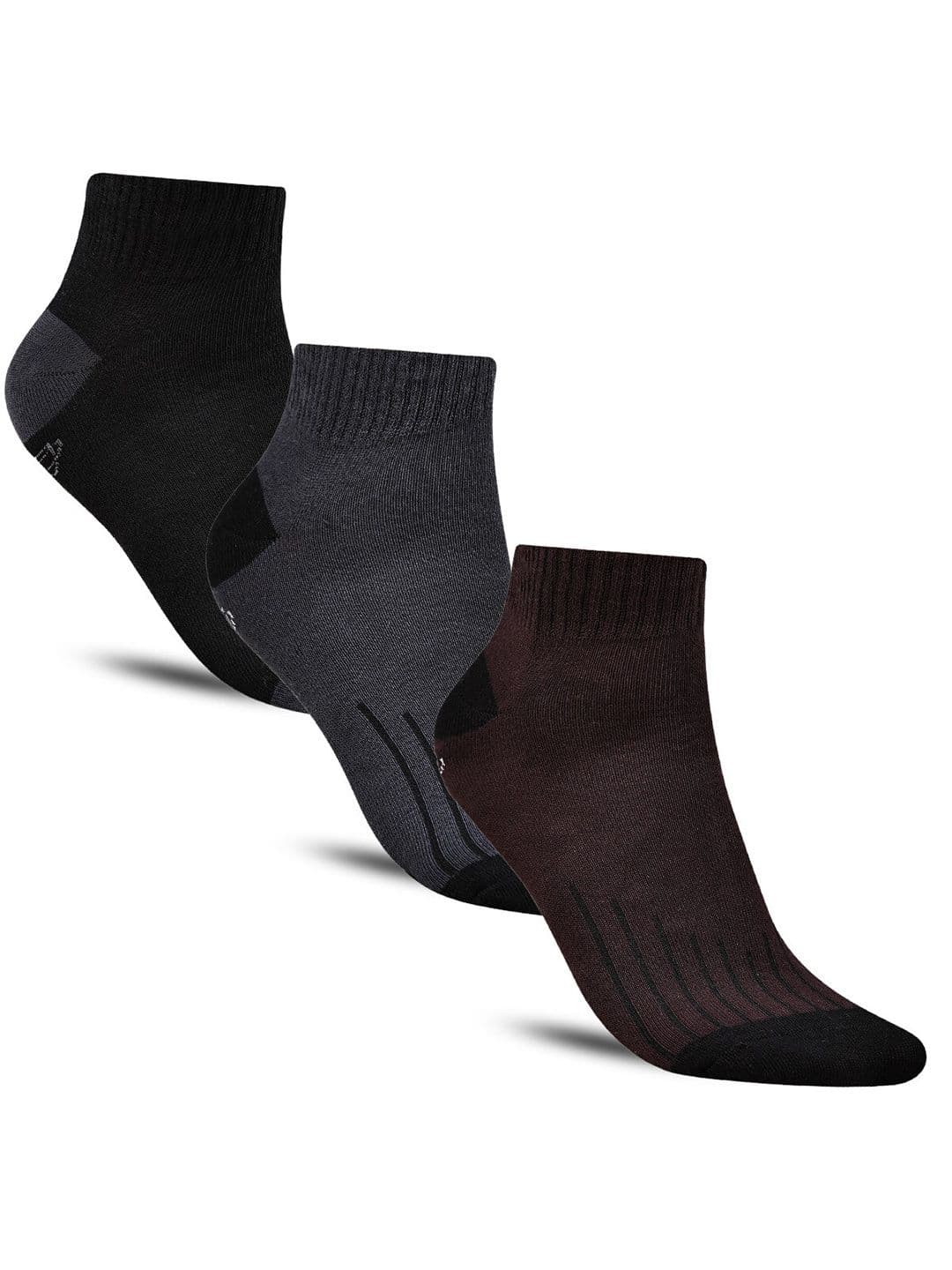 Dollar Socks Men Pack of 3 Striped Cotton Ankle Length Socks - view 1
