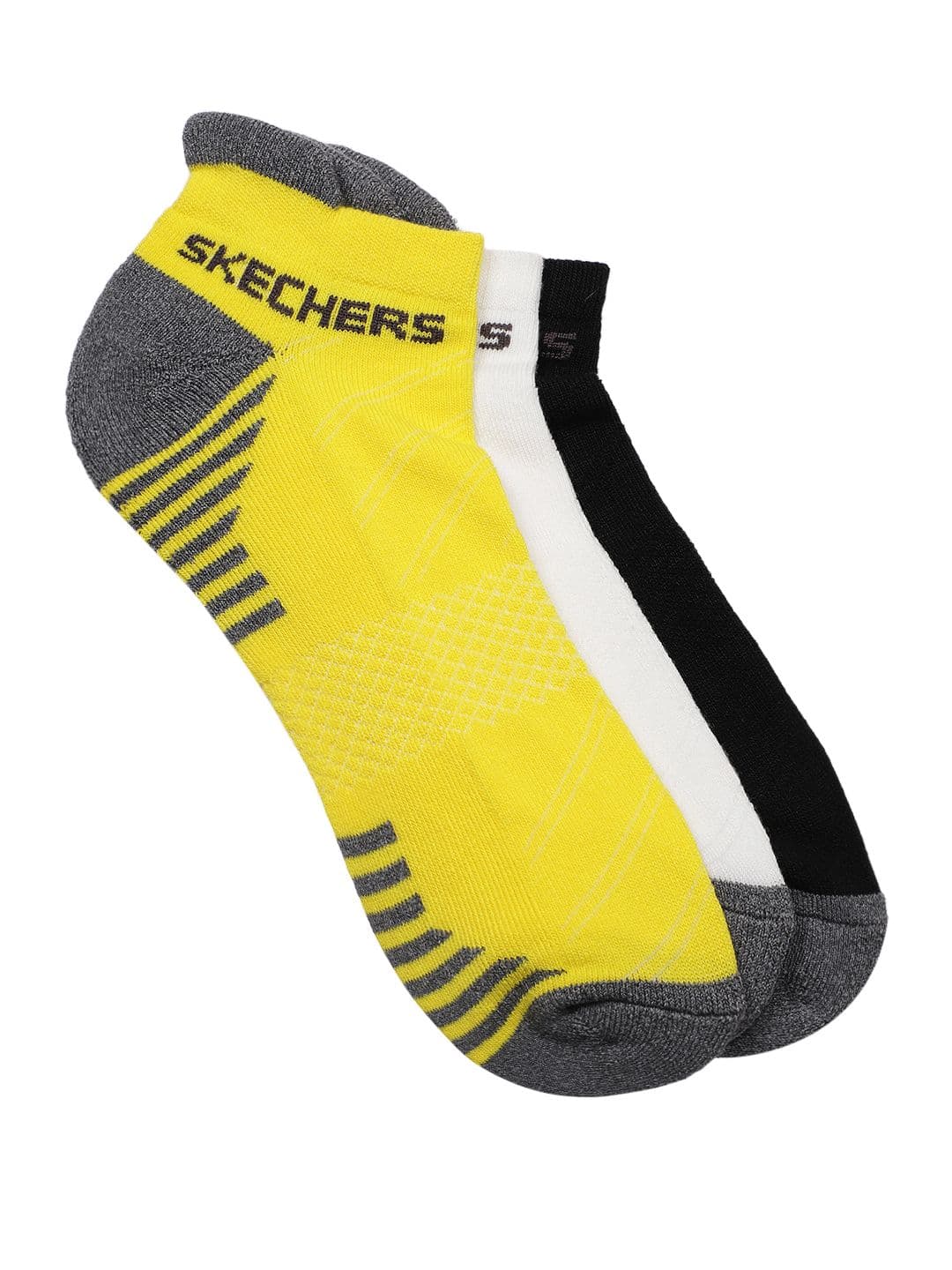 Skechers Men Set of 3 Patterned Ankle Length Socks - view 1
