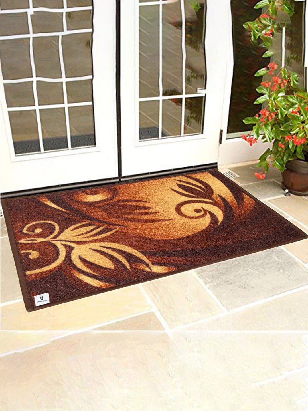 Kuber Industries Brown Size Large 71 X 47 Cm Cotton Water Absorbent Rectangle Doormat - view 1