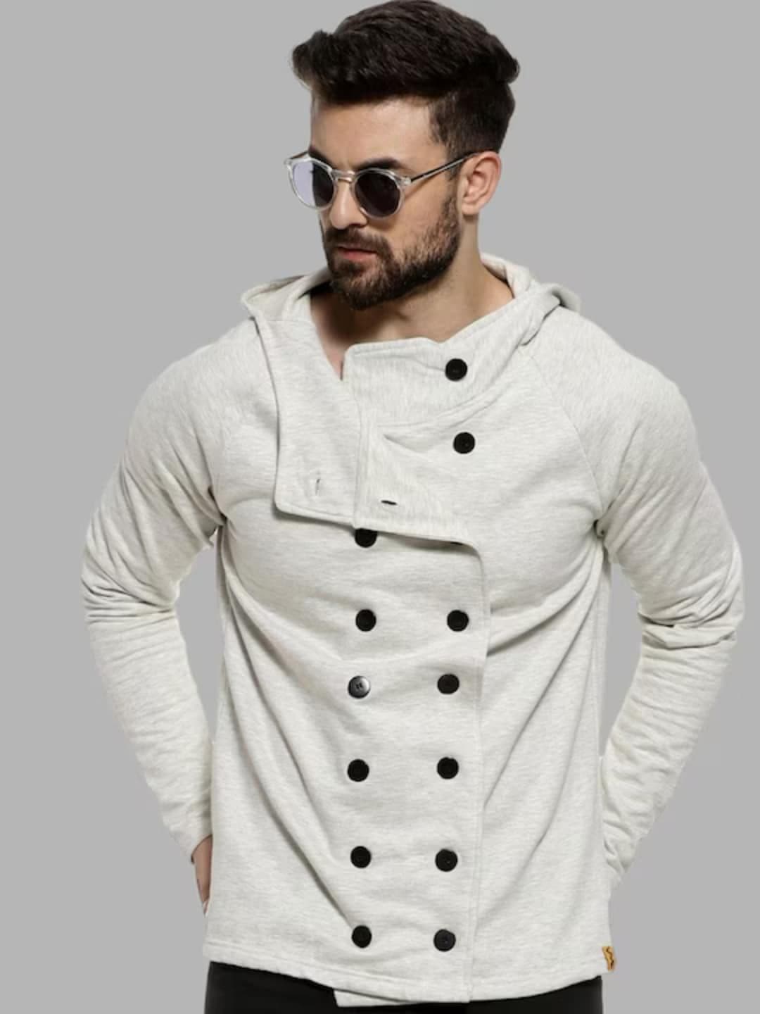 CAHOOT Campus Sutra Windcheater Hooded Double-Breasted Cotton Jacket - view 1