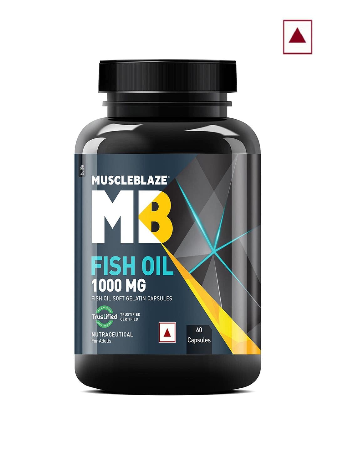 MuscleBlaze Omega 3 Fish Oil 1000mg Capsules - 60 Softgel Capsules - view 1