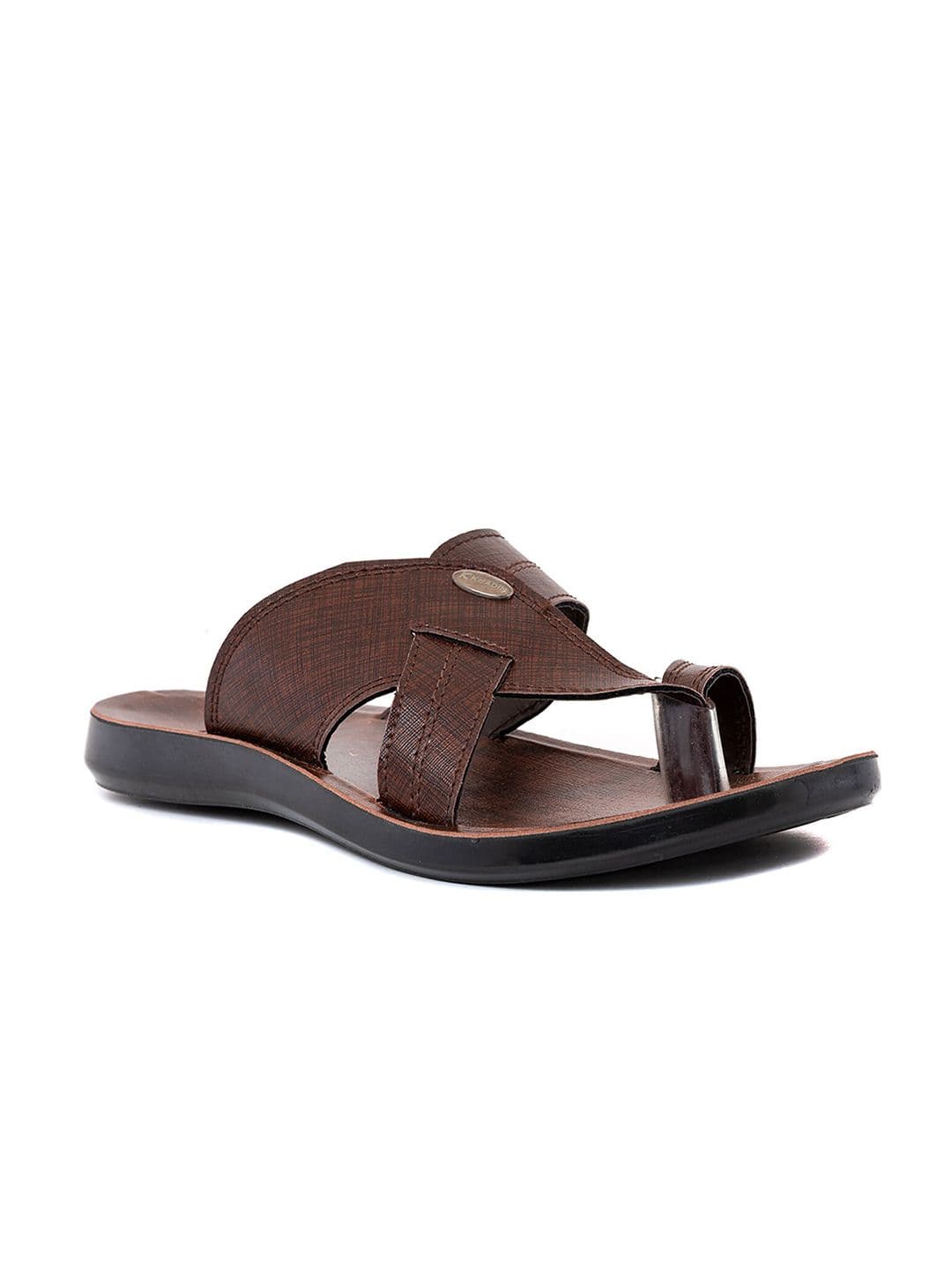 Khadims Men Textured One Toe Comfort Sandals - view 1