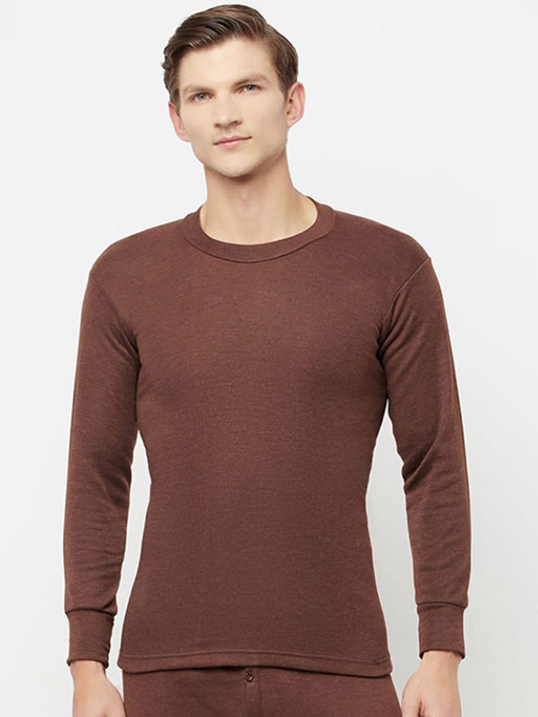T.T. Slim Fit Round Neck Hotpot Thunder Thermal Top - view 1