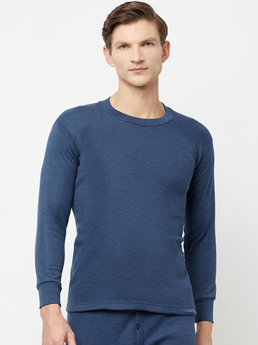 T.T. Round Neck Slim Fit Hotpot Thunder Thermal Top - view 1