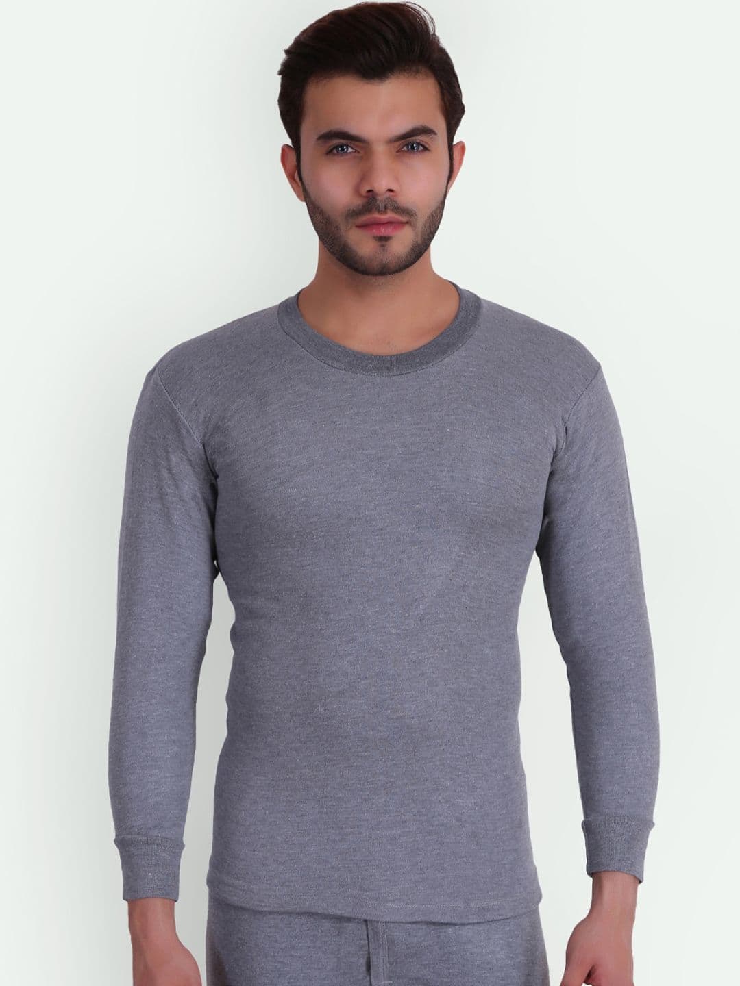 T.T. Slim Fit Solid Titanic Thermal Top - view 1