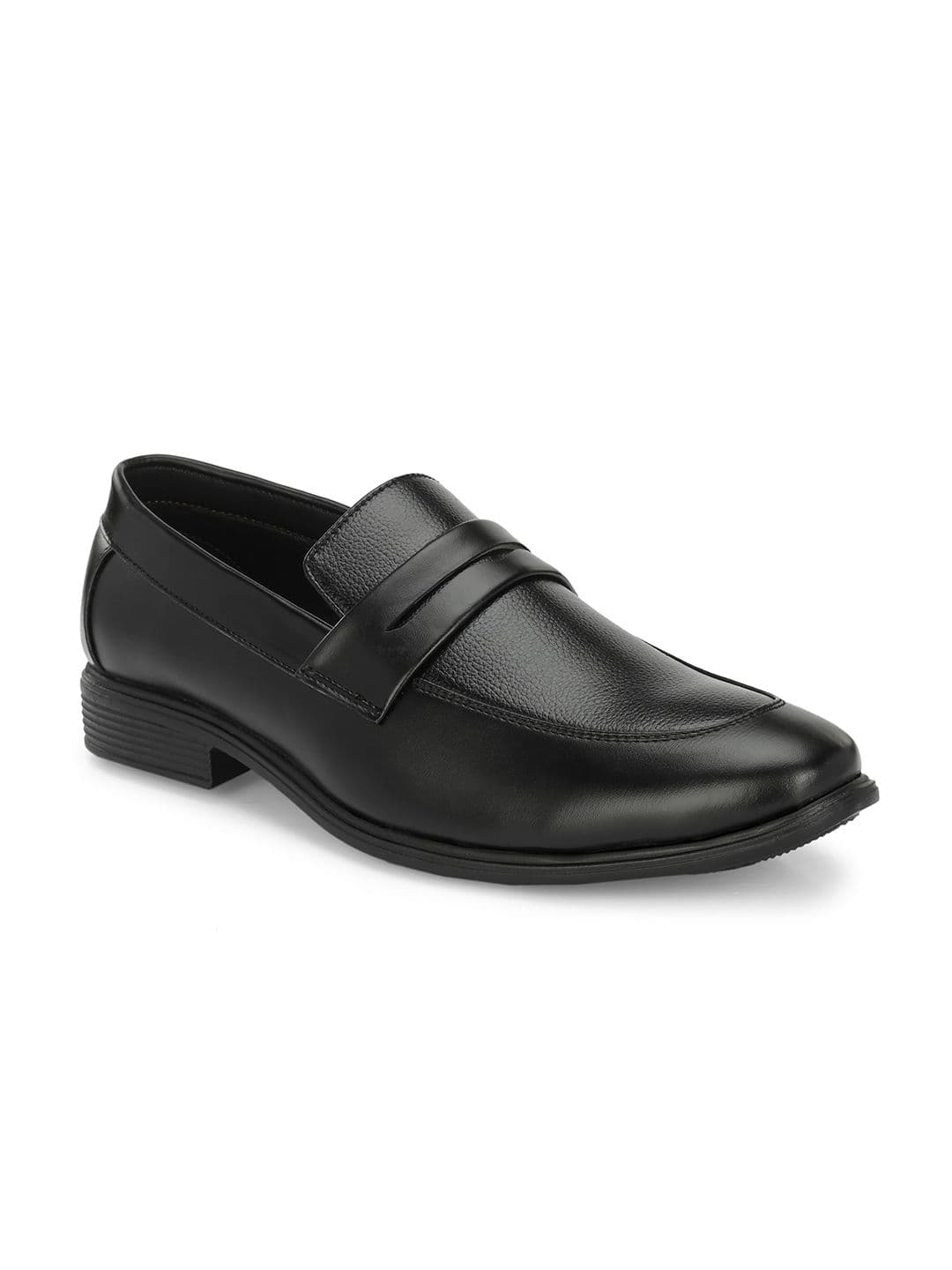 Azzaro Black Men Textured Formal Loafers - view 1