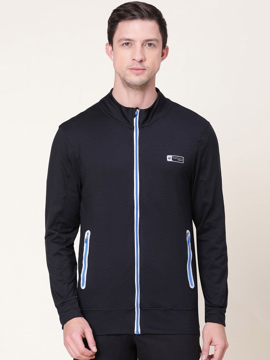 Van Heusen Innerwear Mock Collar Lightweight Sporty Jacket - view 1