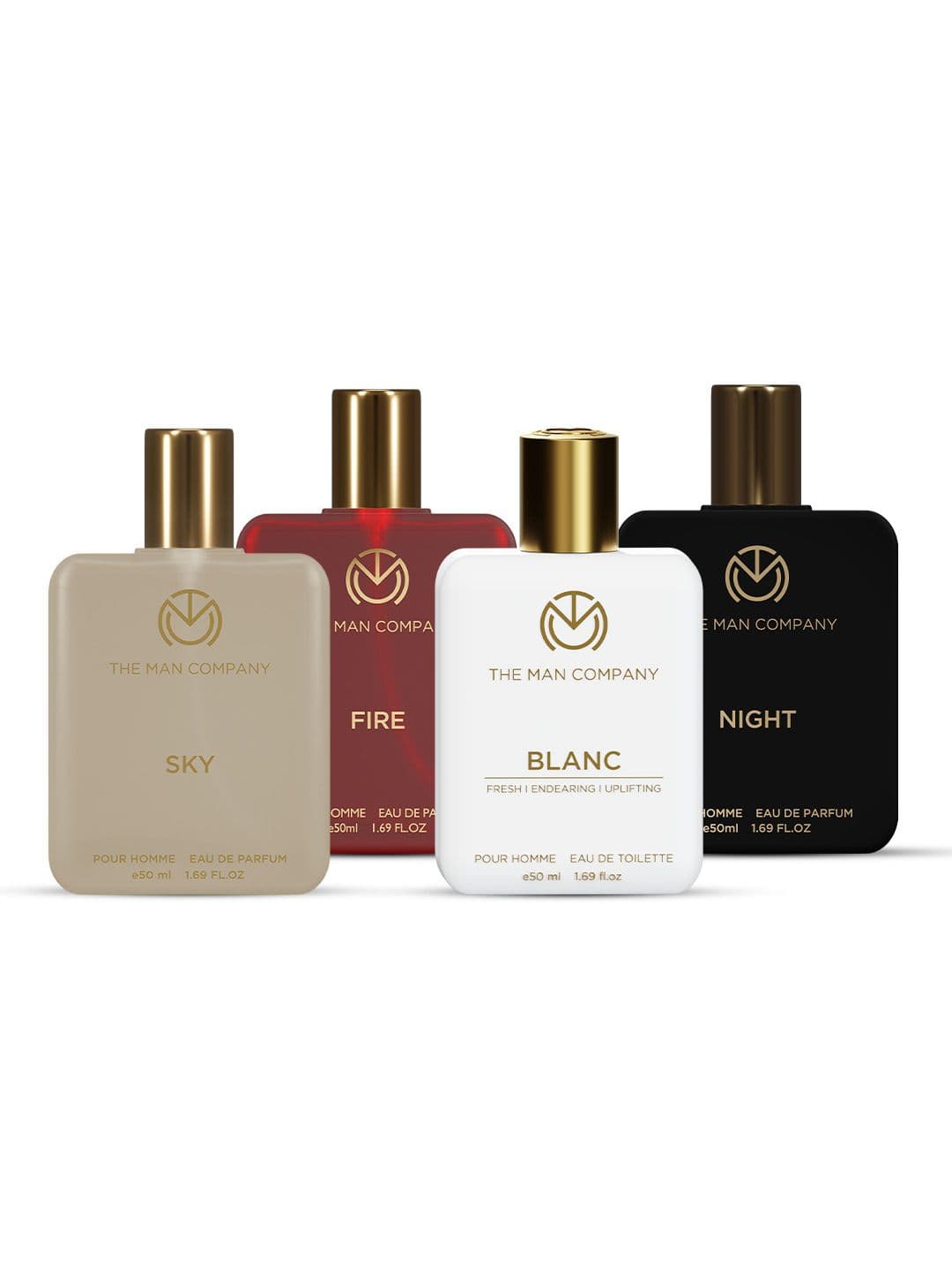 THE MAN COMPANY Men's 4 Pcs Diverse Delights Perfume Gift Set - 50 ml Each - view 1