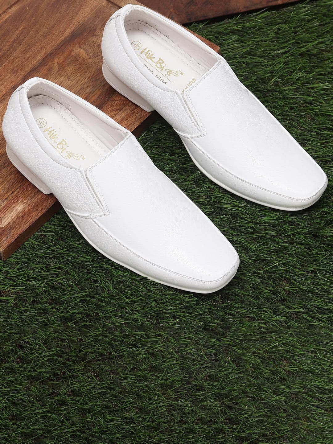 HikBi Men Leather Anti-Skid Stability Formal Slip-On Shoes - view 1